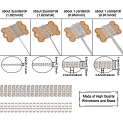 6 ярд 4 стильные латунные стразы со стразами CHC-CD0001-06