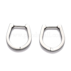 Серьги-кольца Huggie Hoop из нержавеющей стали 304&nbsp;STAS-H156-14B-P