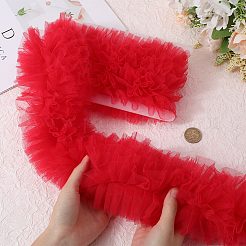 3 ярд плиссированной кружевной отделки из полиэстера OCOR-CY0001-02C