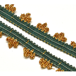 ジュエリー製作用レーストリムナイロンリボン  カラフル  3/8インチ（11mm）〜3/4インチ（20mm）  約50ヤード/ロール（45.72メートル/ロール）&nbsp;ORIB-L005-52