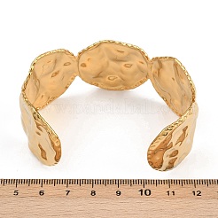 Кованые браслеты-манжеты из нержавеющей стали 304 для женщин BJEW-P362-02G