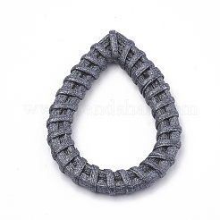 Anelli di collegamento intrecciati a mano verniciati a bastoncino / rattan&nbsp;WOVE-N007-05A