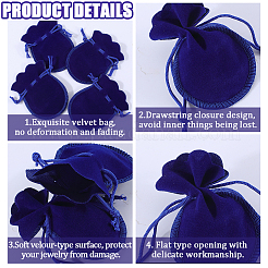 20 шт. бархатные сумки-шнурки из тыквы&nbsp;TP-BBC0001-07A-03