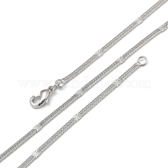 2.5 мм стойка покрытие латунные цепочки елочка ожерелья для женщин мужчин MAK-L044-19P