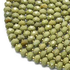 Бусы из натурального алашанского агата G-P573-A52-01