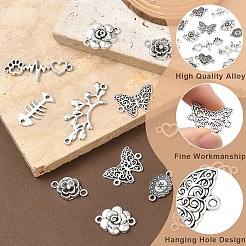 50 pieza de 10 estilos de conectores de aleación de estilo tibetano&nbsp;FIND-YW0012-75