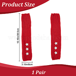 Вязаные гетры из шерстяной пряжи&nbsp;AJEW-WH20004-28A