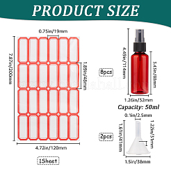Пустые переносные пластиковые баллончики с распылителем&nbsp;AJEW-GF0009-72B-02