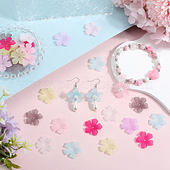 350шт 7 цвета прозрачные акриловые колпачки для бусин&nbsp;MACR-SP0001-14