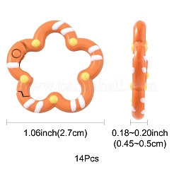14 шт. окрашенные распылением кольца пружинных ворот из сплава FIND-FS0004-57