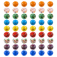 54шт 9 цвета бусины лэмпворк ручной работы LAMP-TA0001-09