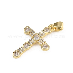 Ottone micro spianare pendenti zirconi&nbsp;KK-D409-47A-G