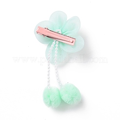 Цветочная ткань металлические заколки крокодил PHAR-D013-01E