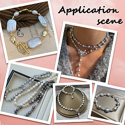 50 шт. жемчужные бусины с крупным отверстием&nbsp;PEAR-LT0001-09B