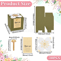 Картонные коробки для упаковки конфет&nbsp;CON-WH0816-026A-G