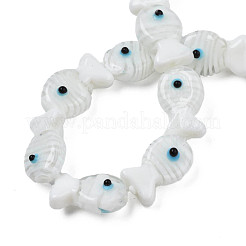 Бусы лэмпворк ручной работы LAMP-N021-41-A06