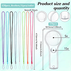 120 шт. пластиковая лупа&nbsp;AJEW-WA0001-04