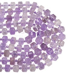 Нити бусин из натурального лавандового аметиста&nbsp;G-G453-G13-7x12mm