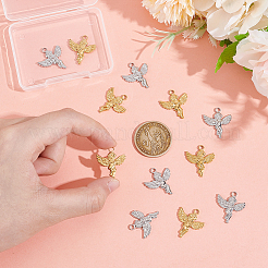 12 шт. подвески из нержавеющей стали 201 двух цветов&nbsp;STAS-UN0060-78