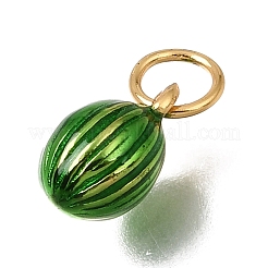 Ciondoli smaltato in ottone&nbsp;KK-G605-09G-03