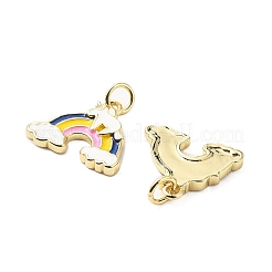 Messing Emaille Anhänger / charms&nbsp;KK-L237-028G-03