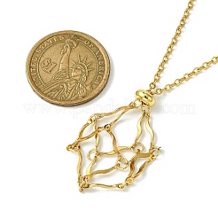 Колье-держатель в виде клетки с кристаллами&nbsp;NJEW-JN04606-02