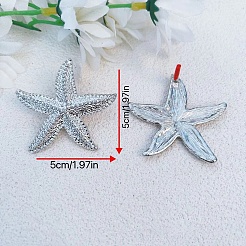 Серьги-гвоздики из цинкового сплава в форме морской звезды&nbsp;FS-WG051A8-01