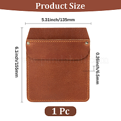 Pochette de poche en cuir de vache pour stylos et outils&nbsp;DIY-WH20007-781A