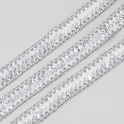 Отделка из пластиковых полиэстеровых пайеток для аксессуаров одежды OCOR-WH0091-51B