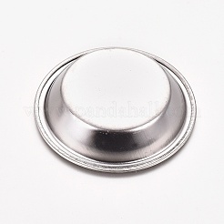 ステンレス鋼パレット  ステンレス鋼色  50x10mm  内径：33mm  6個/袋&nbsp;AJEW-WH0104-01