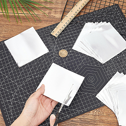 100 foglio quadrato di carta stagnola per incisioni artigianali&nbsp;DIY-WH0671-354B