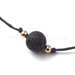 Бусы из натуральной лавы NJEW-JN03099-05