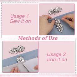 6 шт. стеклянные и сплавные аксессуары для одежды своими руками&nbsp;DIY-FG0008-13A