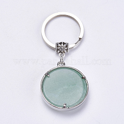Брелок из натурального зеленого авантюрина&nbsp;KEYC-G043-B06