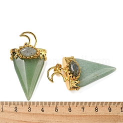 Gros pendentifs en aventurine verte naturelle&nbsp;G-F639-06C-G