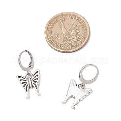 Серьги-кольца из нержавеющей стали 304&nbsp;EJEW-JE06421