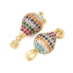 Colgante micropavé cubic zirconia de latón&nbsp;X-KK-H249-01G