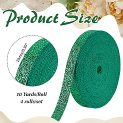 4 Rolle Polyester-Glitzerband&nbsp;OCOR-ME0001-47D
