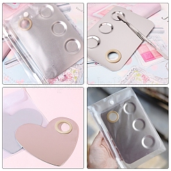 Палитра из нержавеющей стали и ложка с двойной головкой MRMJ-GL0001-01P