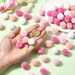 120шт. 4-х цветный полиэстеровый помпоновый шарик&nbsp;FIND-SC0019-66A