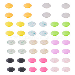 55pcs 11 Farben Silikonperlen&nbsp;SIL-TA0003-15