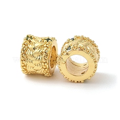 Латунные микро проложить Цирконий Европейский бисером KK-E113-05G