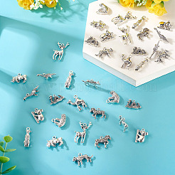 50 шт. 10 подвески из сплава в тибетском стиле с животными&nbsp;FIND-TA0008-19