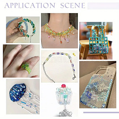 12 стили смешанного стиля стеклянные круглые бусины-стекляшки&nbsp;GLAA-YW0004-94