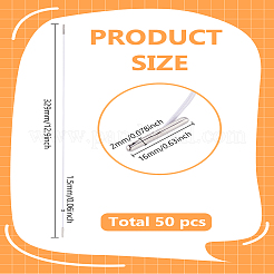 50 шт. полиэстеровая эластичная застежка для блокнота путешественника&nbsp;AJEW-LP0001-06