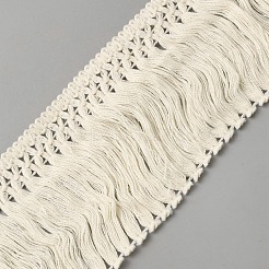 Bordure en dentelle à franges de coton&nbsp;OCOR-WH20007-375A-01