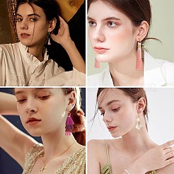 Набор для изготовления многослойных сережек с кисточками своими руками&nbsp;DIY-SZ0009-86