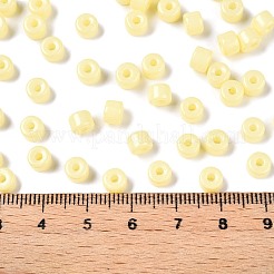 Непрозрачный стеклянный бисер с краской для выпечки&nbsp;SEED-T008-02B