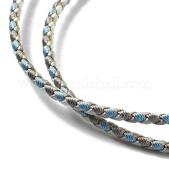 Fabrication de colliers tressés en cordon polyester&nbsp;MAK-L043-03G-03