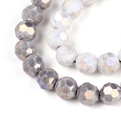 Антикоррозийные гальванические стеклянные бусины&nbsp;X-EGLA-T021-8mm-15-01